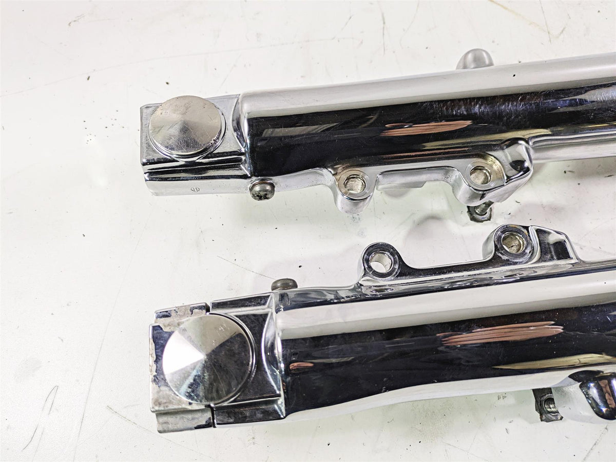 2007 Harley Touring FLHTCU SE CVO E-Glide Front Chrome Fork Leg Set 46621-06 {{ shop.shopifyCountryName }} - Mototech271