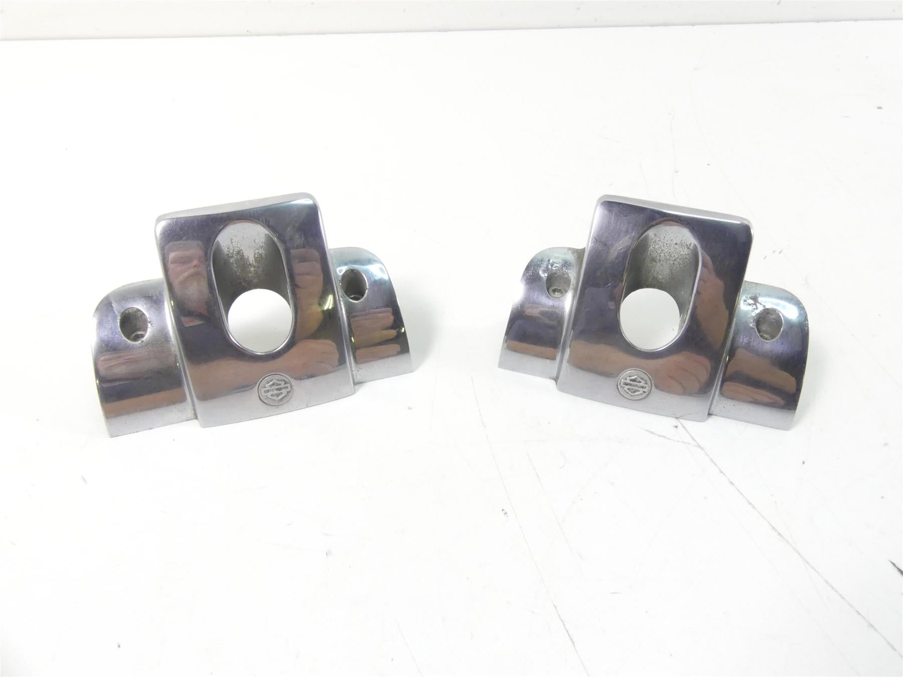 2002 Harley Softail FXSTDI Deuce Chrome Spark Plug Covers 43870-00 43869-00