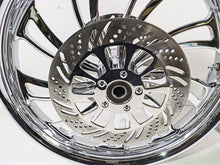 Load image into Gallery viewer, 2007 Harley Touring Glide Twisted Vortex Style Chrome Front Rear Wheel Rim 21&quot; &amp; 18&quot; | Mototech271

