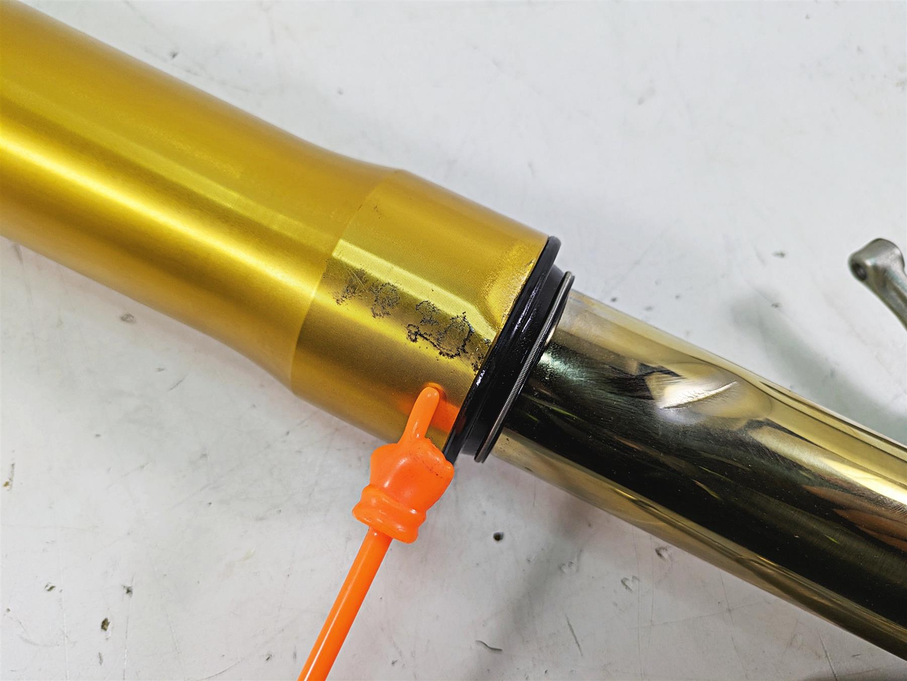 2016 Ducati Panigale 1299 S Right Ohlins Front Fork - For Parts 34420711A {{ shop.shopifyCountryName }} - Mototech271
