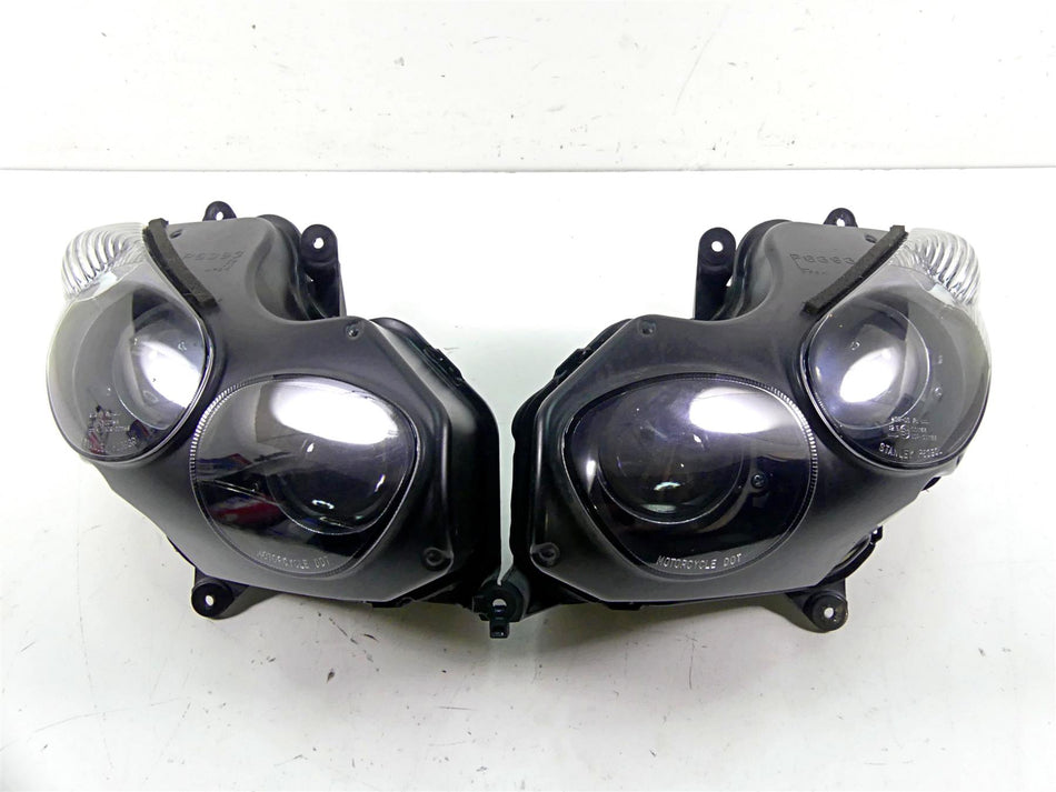 2010 Kawasaki ZX1400 ZX14 R Ninja Headlight Lamp Lens Set 23007-0066 23007-0067 {{ shop.shopifyCountryName }} - Mototech271