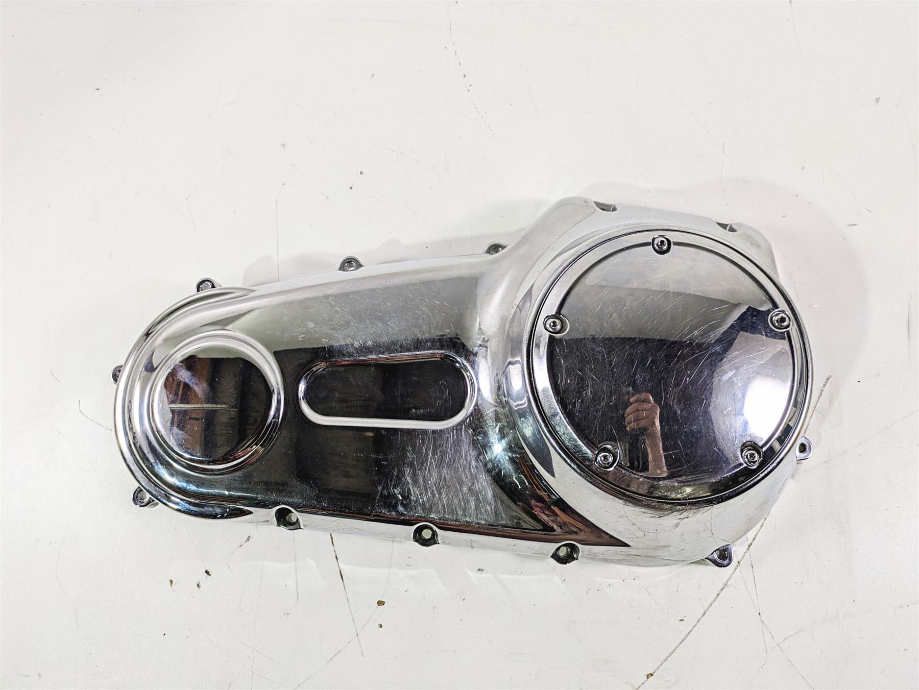 2008 Harley FLSTC 105TH Softail Heritage Outer Primary Clutch Cover 60784-06 {{ shop.shopifyCountryName }} - Mototech271