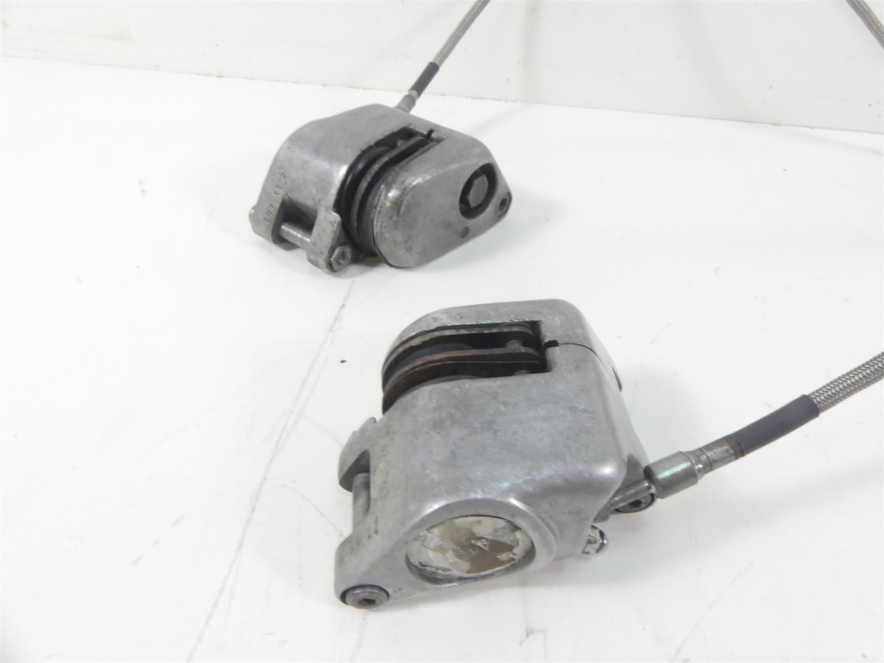 1978 Harley XLH1000 Sportster Ironhead Front Dual Brake Caliper Set 44116-77 {{ shop.shopifyCountryName }} - Mototech271