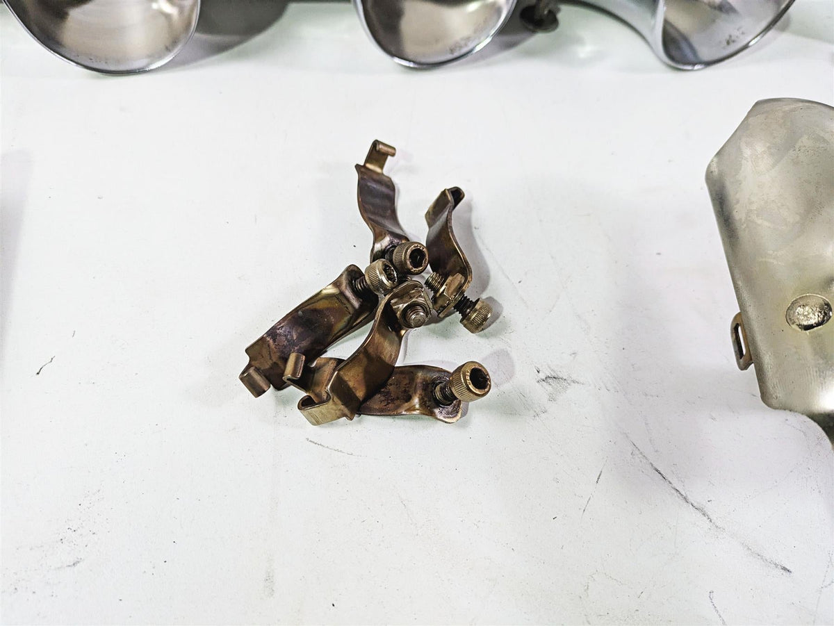 2006 Triumph Rocket 3 Exhaust Chrome Heat Shield Cover Set T2208512 {{ shop.shopifyCountryName }} - Mototech271
