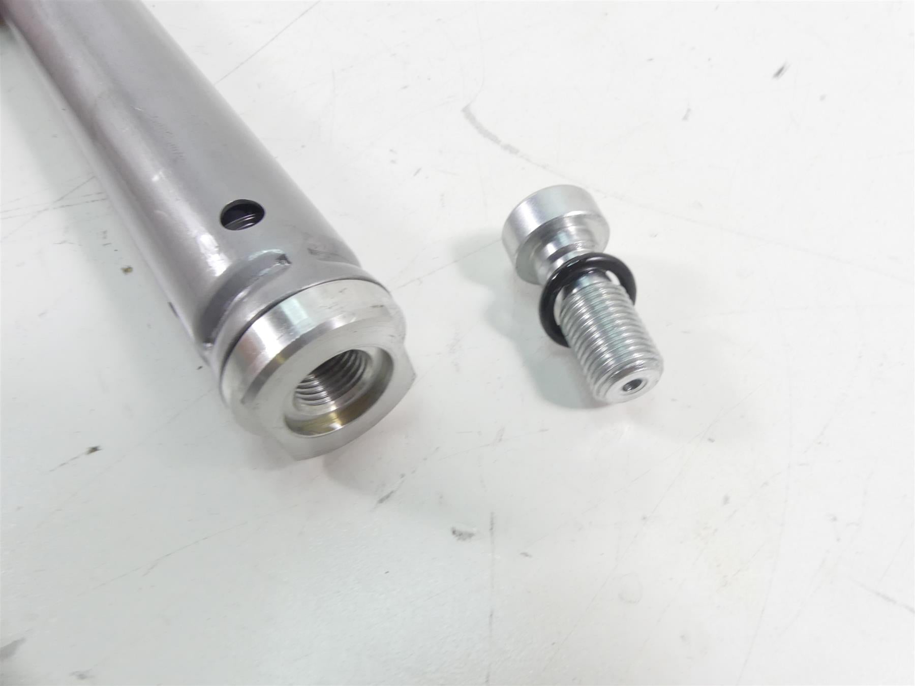 2015 Ducati Diavel Carbon Red Left Front Shock Internals + Outer Tube 34520841A {{ shop.shopifyCountryName }} - Mototech271