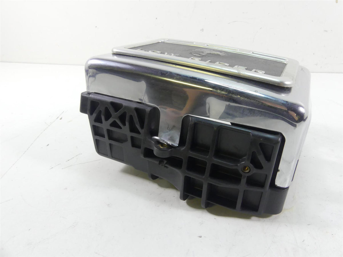 2015 Harley FXDL Dyna Low Rider Battery Tray & Chrome Cover 70379-06B {{ shop.shopifyCountryName }} - Mototech271