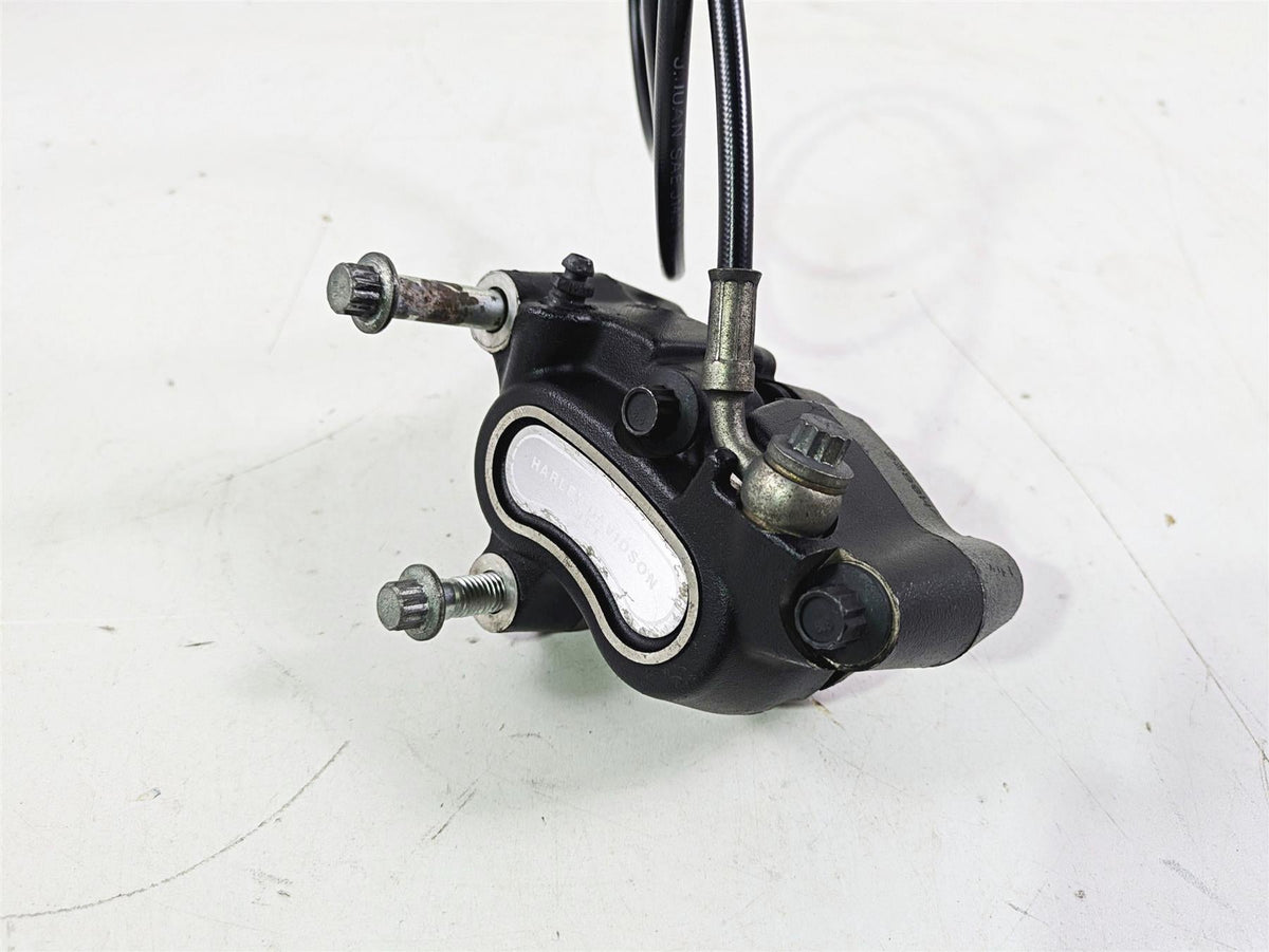 2009 Harley FXCWC Softail Rocker Front Brake Caliper + Line 44464-08 {{ shop.shopifyCountryName }} - Mototech271