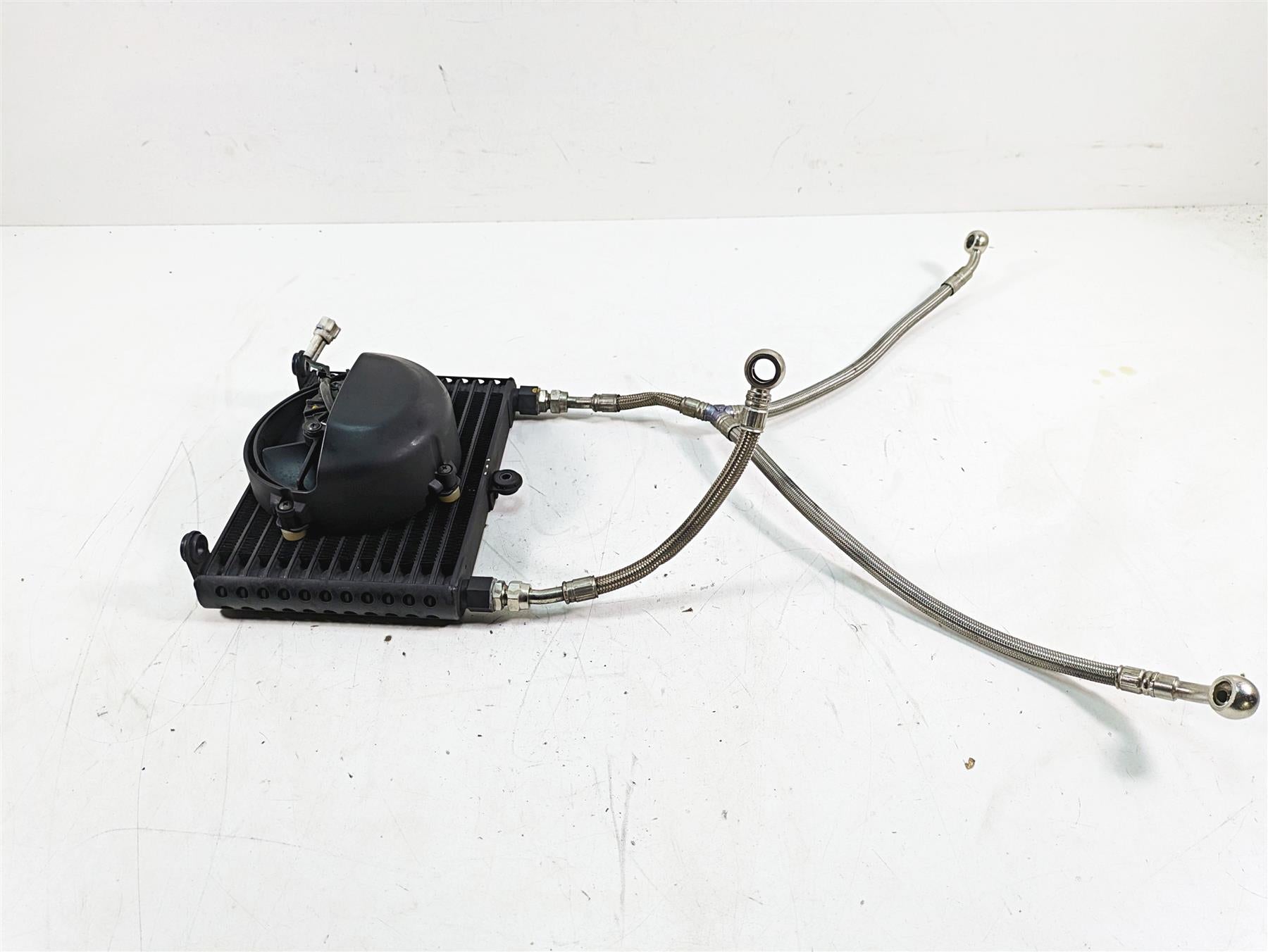 2014 Moto Guzzi California 1400 T Oil Cooler Lines Hoses & Fan Set B063090 {{ shop.shopifyCountryName }} - Mototech271
