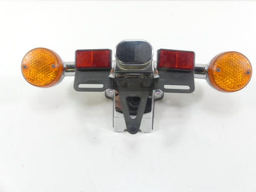 1998 Honda Shadow VT1100T Rear Blinker Turn Signal + Plate Holder 80121-MZ0-700 | Mototech271