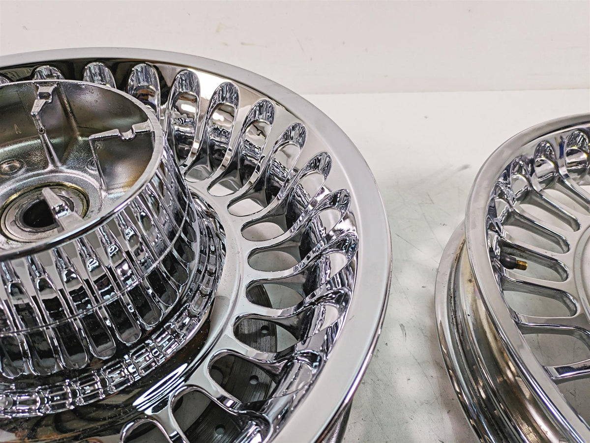 2010 Harley Touring FLHTCU Electra Glide Front Rear Chrome Wheel Set 43300161 {{ shop.shopifyCountryName }} - Mototech271