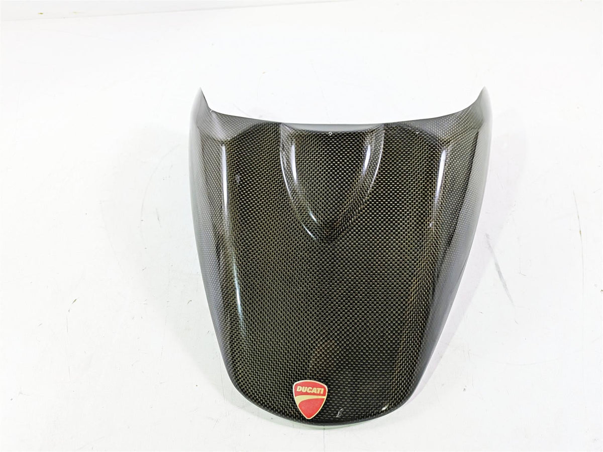 2009 Ducati Monster 1100 S Carbon Fiber Rear Passenger Seat Cover Cowl 151031 {{ shop.shopifyCountryName }} - Mototech271