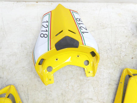 2004 Ducati 999 SBK Aftermarket Yellow Nose Tail Side Fairing Cover Cowl Set Kit {{ shop.shopifyCountryName }} - Mototech271