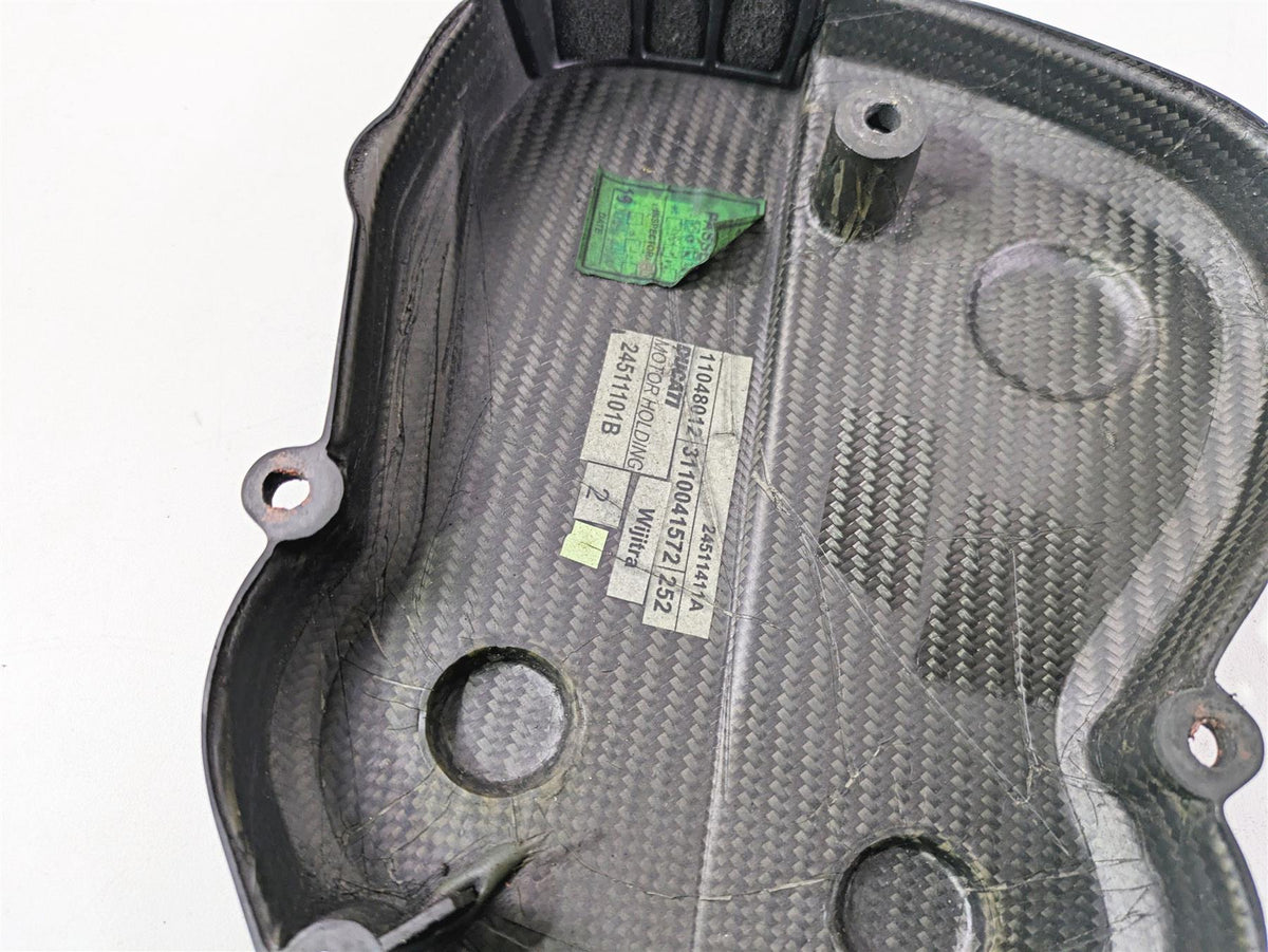 2013 Ducati Hypermotard 821 SP Carbon Fiber Timing Belt Cover Set 24511401A {{ shop.shopifyCountryName }} - Mototech271