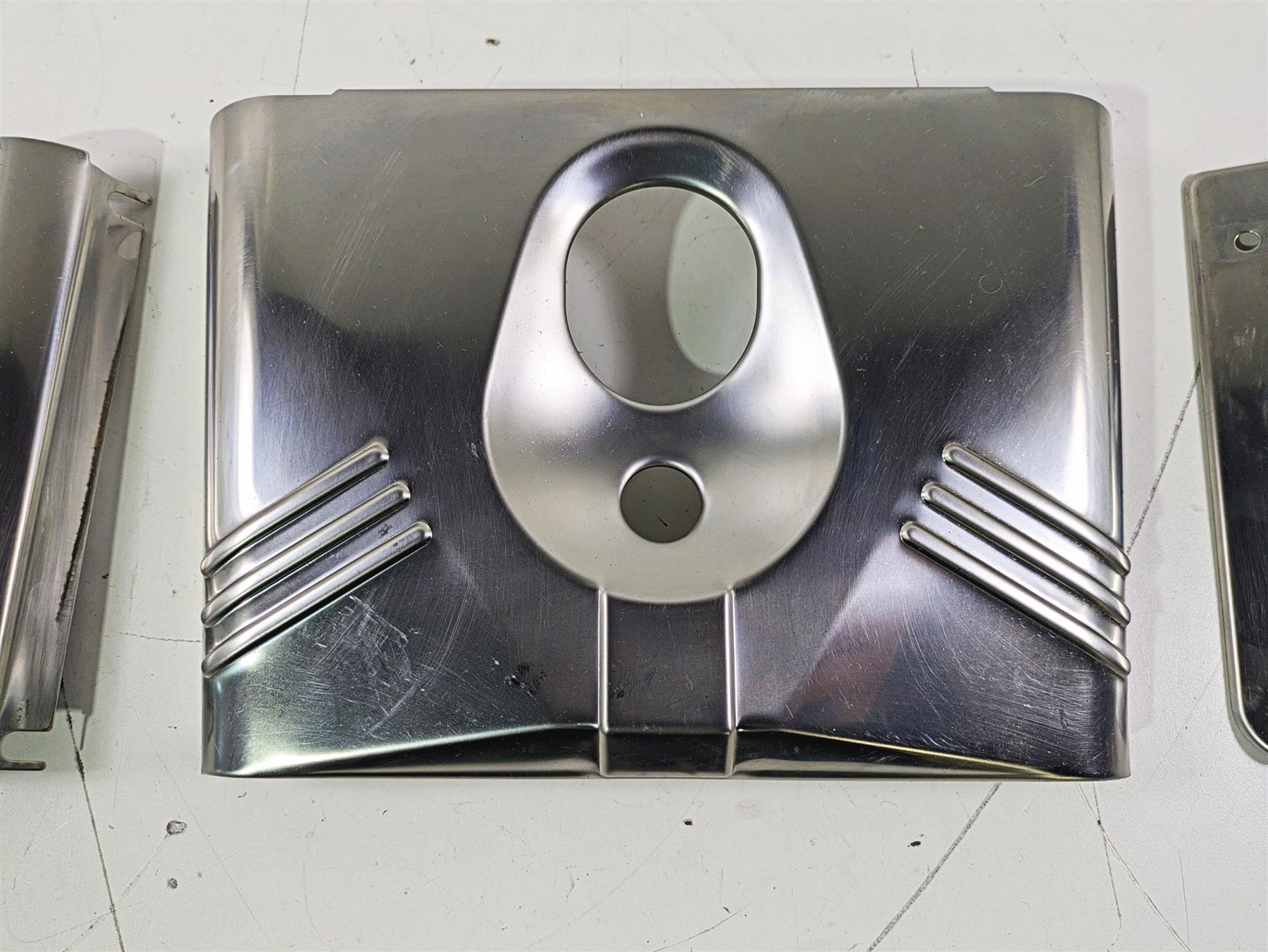 2004 Harley Softail FLSTF Fat Boy Headlight Fork Tube Cover Set 67808-86 {{ shop.shopifyCountryName }} - Mototech271