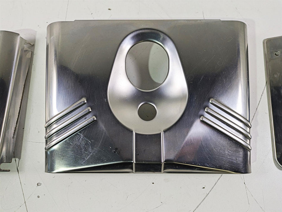 2004 Harley Softail FLSTF Fat Boy Headlight Fork Tube Cover Set 67808-86 {{ shop.shopifyCountryName }} - Mototech271
