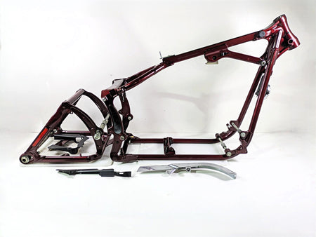 2008 Harley FXCWC Softail Rocker Frame Chassis + Swingarm Red Pearl With Salvage Texas Title 47167-08COZ {{ shop.shopifyCountryName }} - Mototech271
