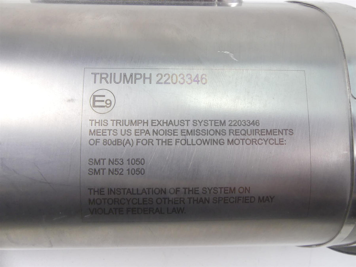 2020 Triumph Speed Triple RS 1050 Arrow Exhaust Slip On Pipe Mufflers T2203346 {{ shop.shopifyCountryName }} - Mototech271