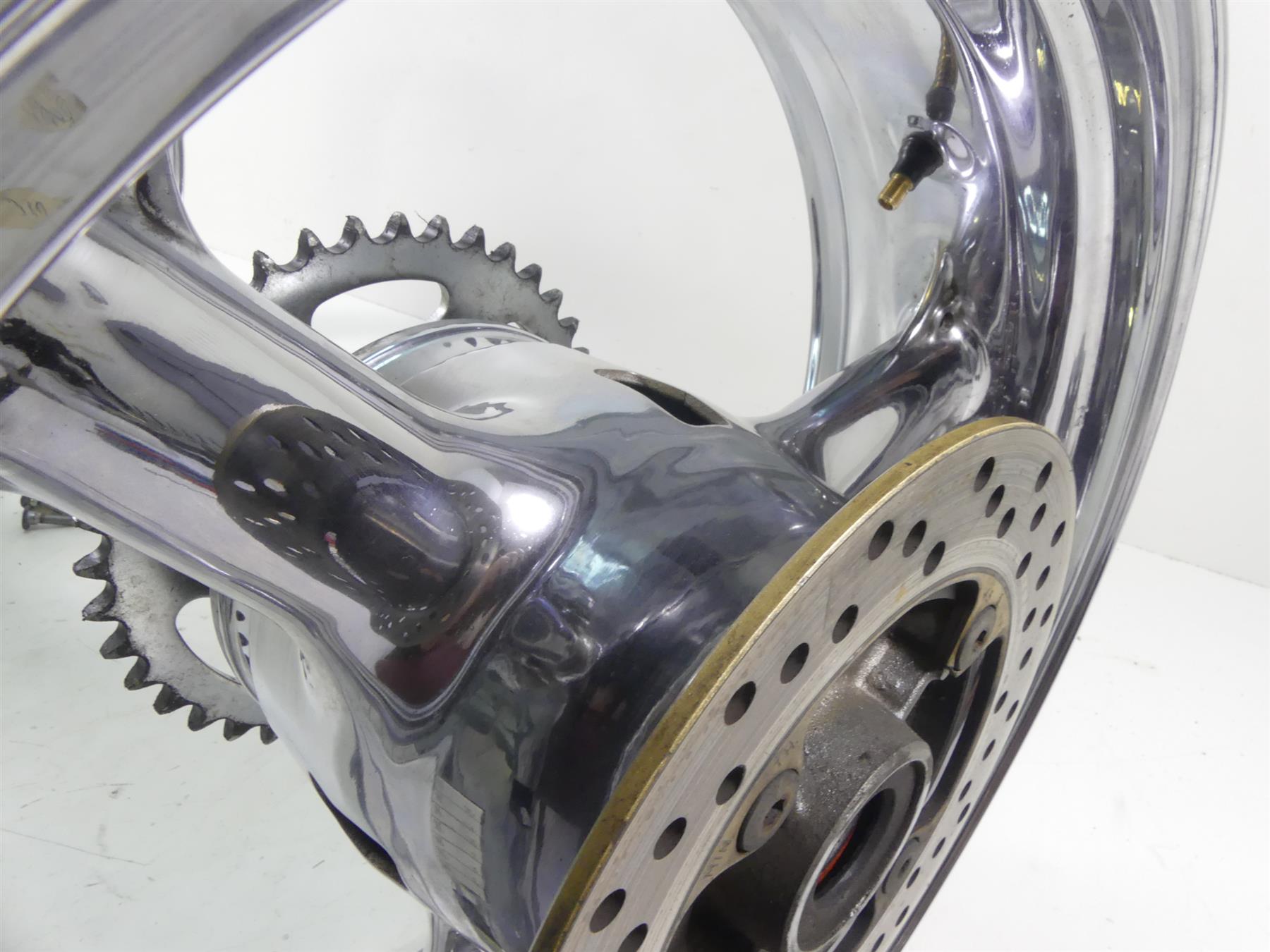 2001 Kawasaki ZX600J2 ZX6R Ninja Front Rear Chrome Wheel Rim Set