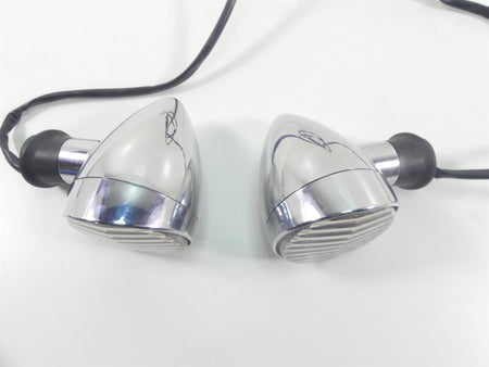 2007 Honda VTX1800 T1 Rear Chrome Blinker Turn Signal Lights Set 33400-MCV-R11 {{ shop.shopifyCountryName }} - Mototech271