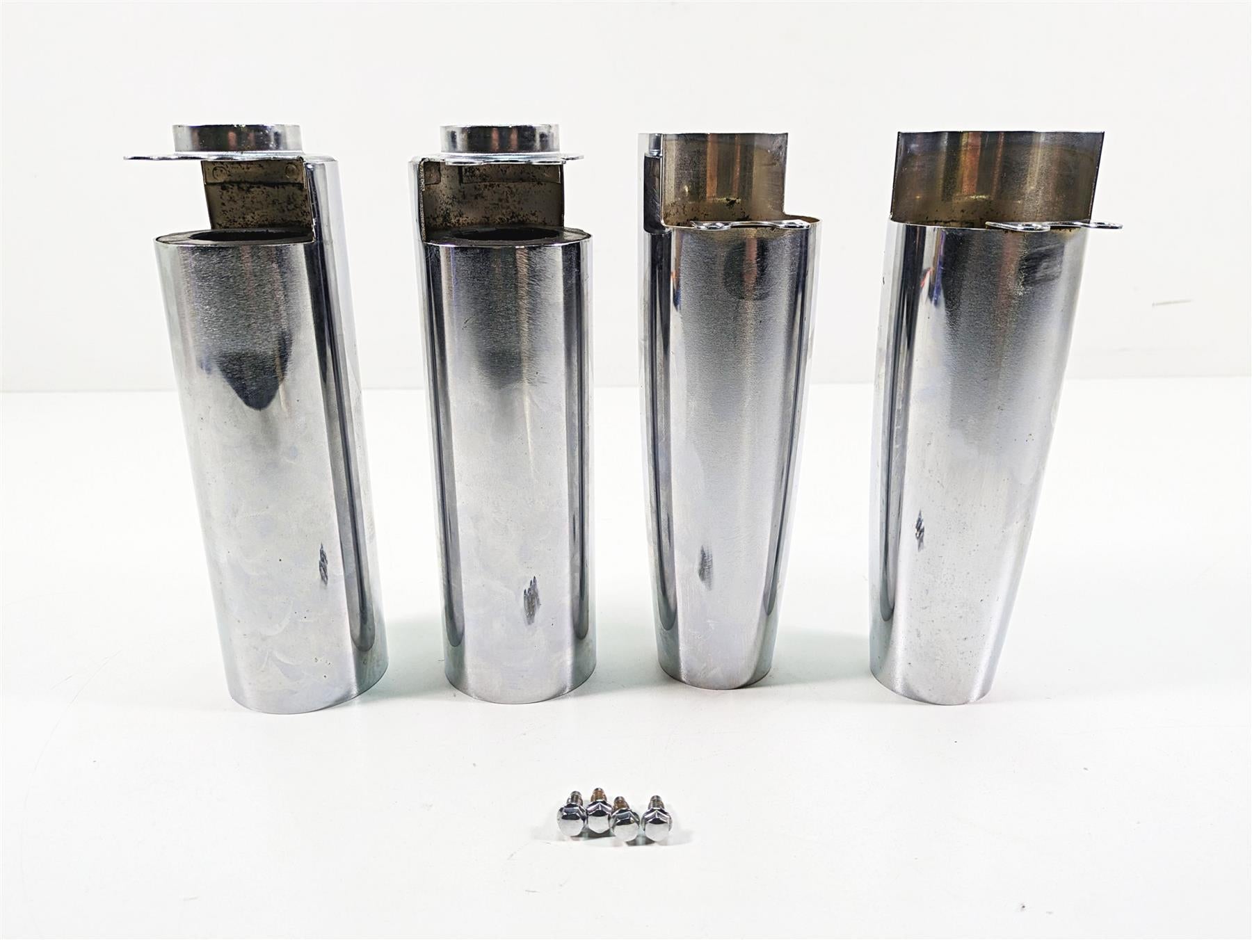 2006 Honda V-Twin VTX1300 R Front Fork Leg Chrome Cover Set - Read 51610-MEA-670