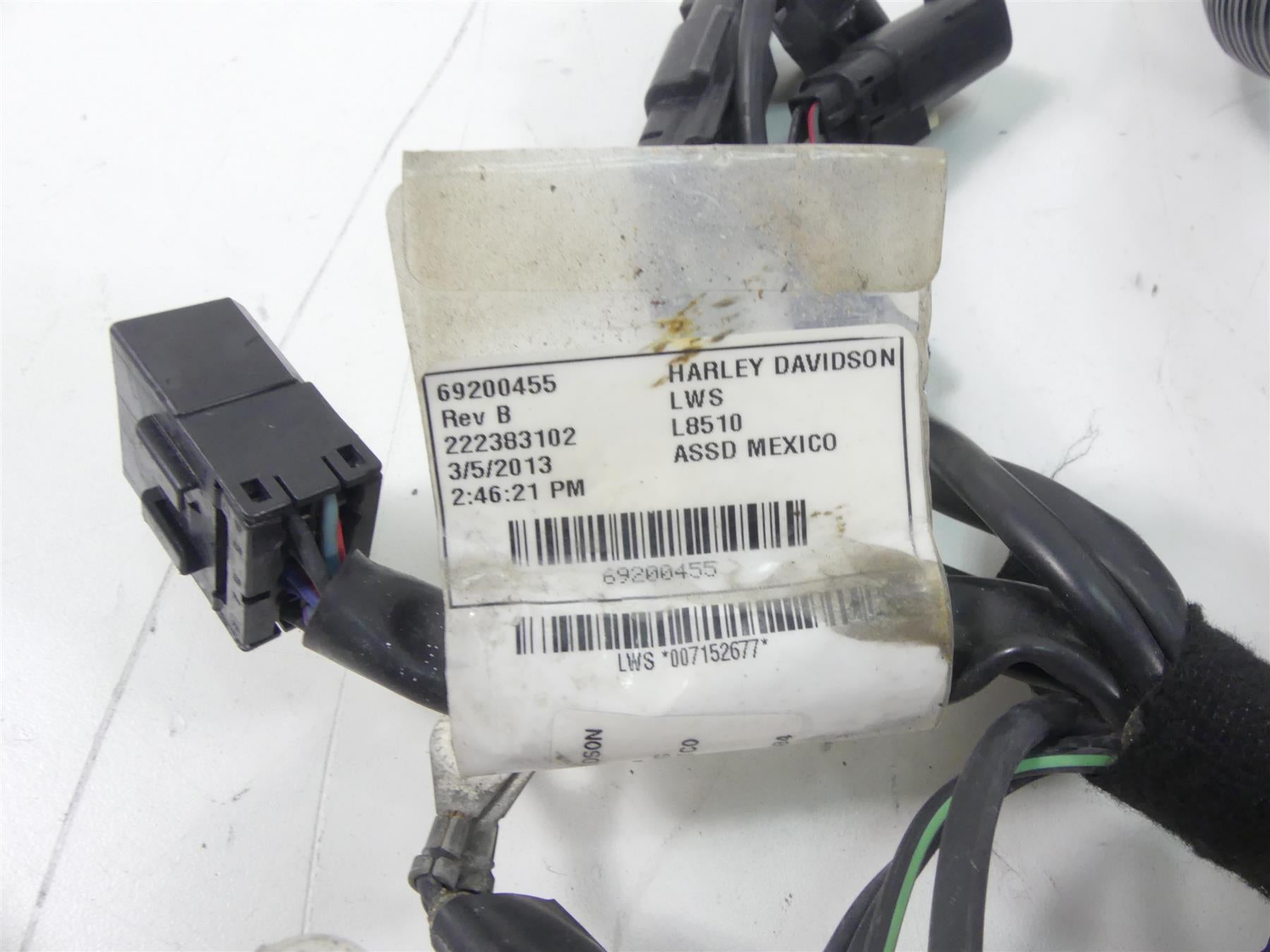 2013 Harley FXDWG Dyna Wide Glide Non Abs Wiring Harness Loom 71072-12 69200455 {{ shop.shopifyCountryName }} - Mototech271