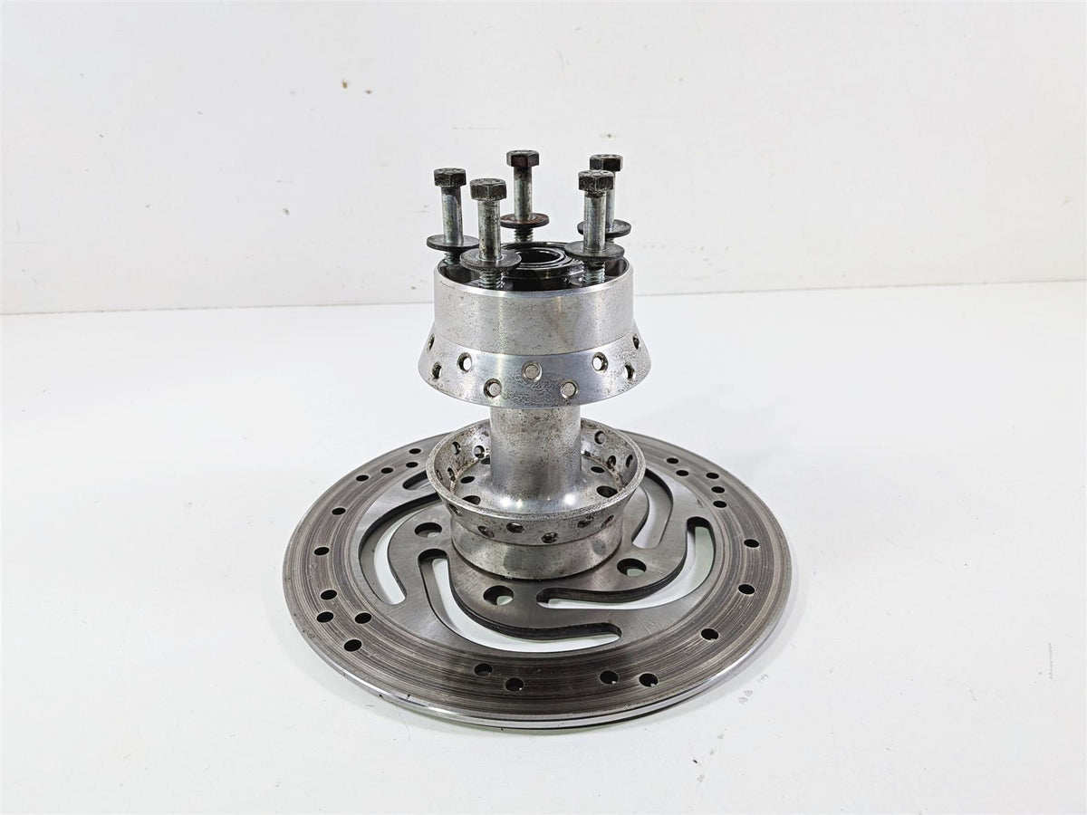 2007 Harley Dyna FXDB Street Bob Rear Wheel Hub Spoke 17" + Rotor 40979-06B {{ shop.shopifyCountryName }} - Mototech271