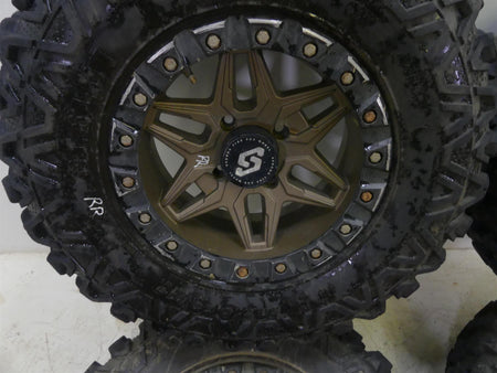 2016 Yamaha YXZ1000 R EPS SE Sedona Split 6 Beadlock Wheel Rim 14x7 4x115 Set {{ shop.shopifyCountryName }} - Mototech271