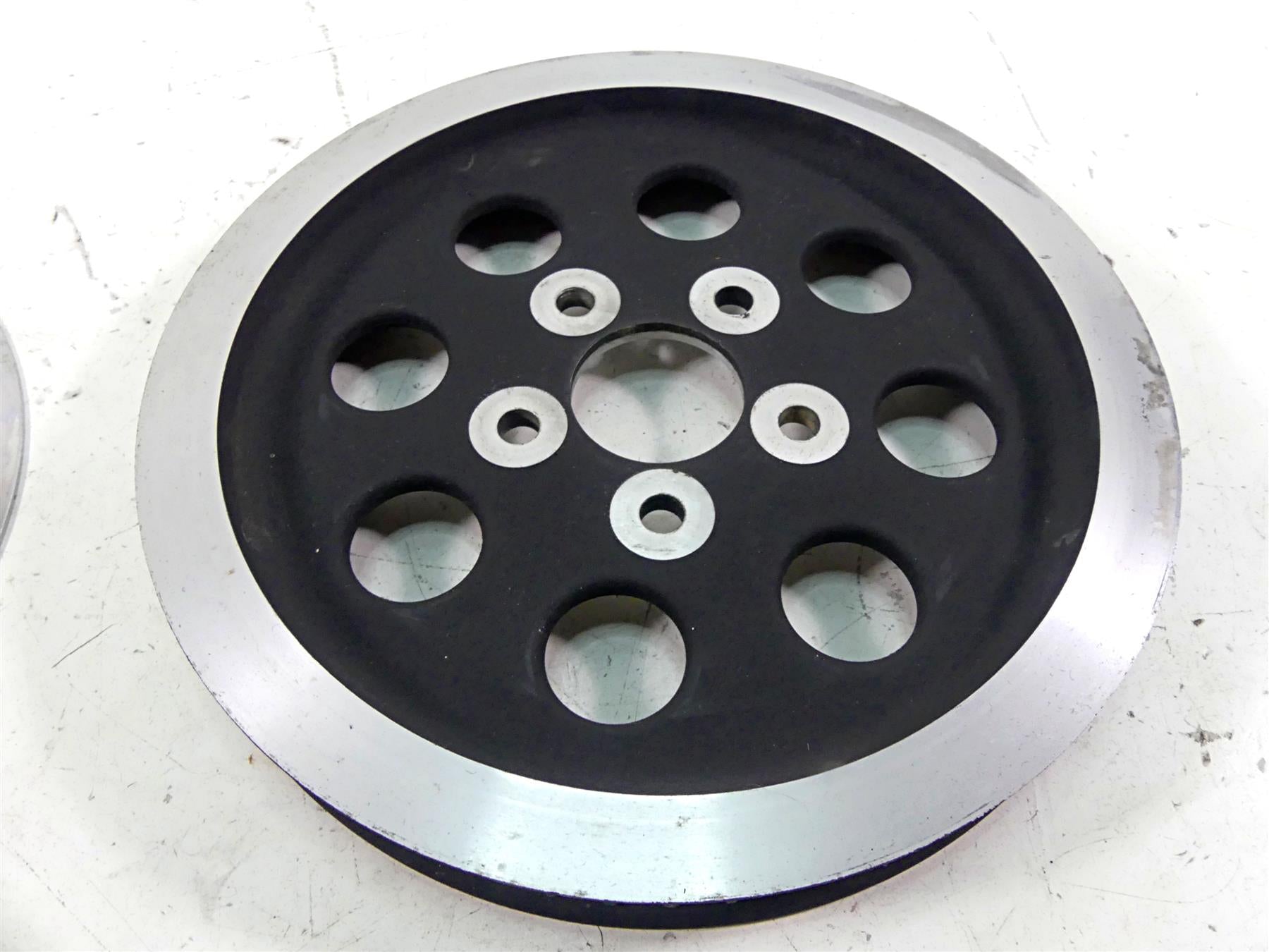 1997 Harley Sportster XL1200 C Rear Belt Pulley 61T + Chrome Cover 40246-91 {{ shop.shopifyCountryName }} - Mototech271