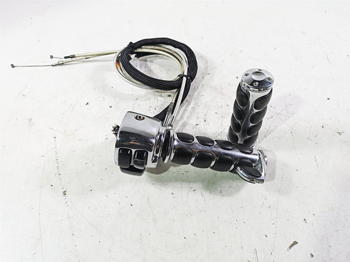 2002 Harley FLSTC Softail Heritage Right Chrome Hand Control Switch 71684-06A {{ shop.shopifyCountryName }} - Mototech271