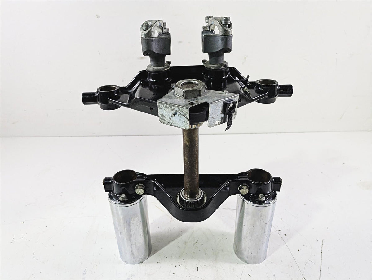 2007 Harley Touring FLHTCU SE CVO E-Glide Upper Lower Triple Tree Set 45446-87A {{ shop.shopifyCountryName }} - Mototech271