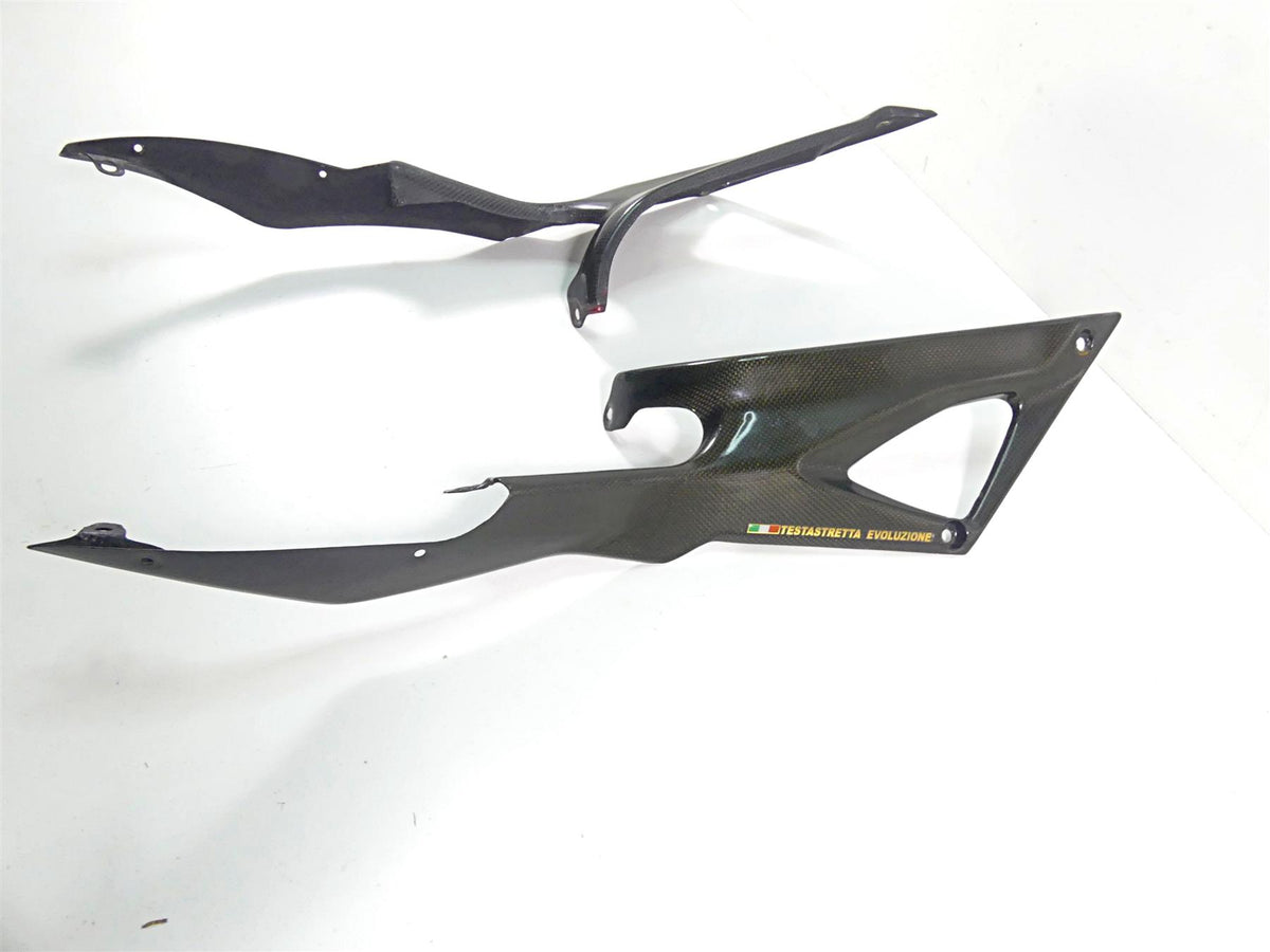 2008 Ducati 848 SBK Upper Side Carbon Cover Fairing Set 48211391A 48211401A {{ shop.shopifyCountryName }} - Mototech271