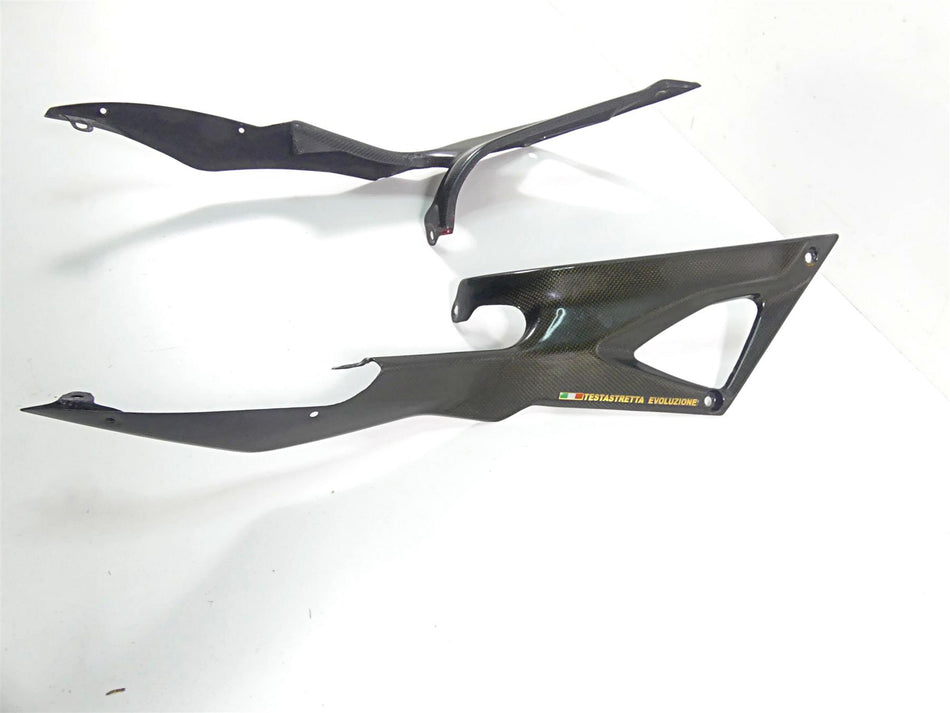 2008 Ducati 848 SBK Upper Side Carbon Cover Fairing Set 48211391A 48211401A {{ shop.shopifyCountryName }} - Mototech271