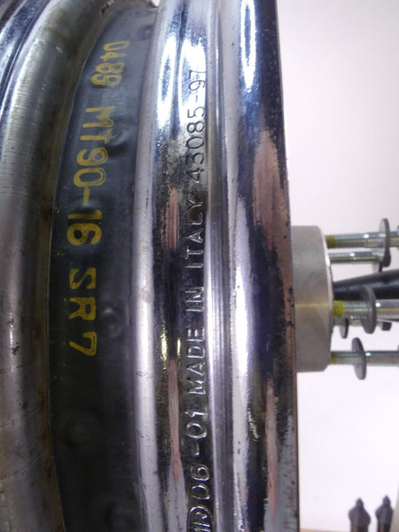 2002 Harley FLSTCI Softail Heritage Straight Rear Spoke Wheel Rim 16x3 43085-97 {{ shop.shopifyCountryName }} - Mototech271