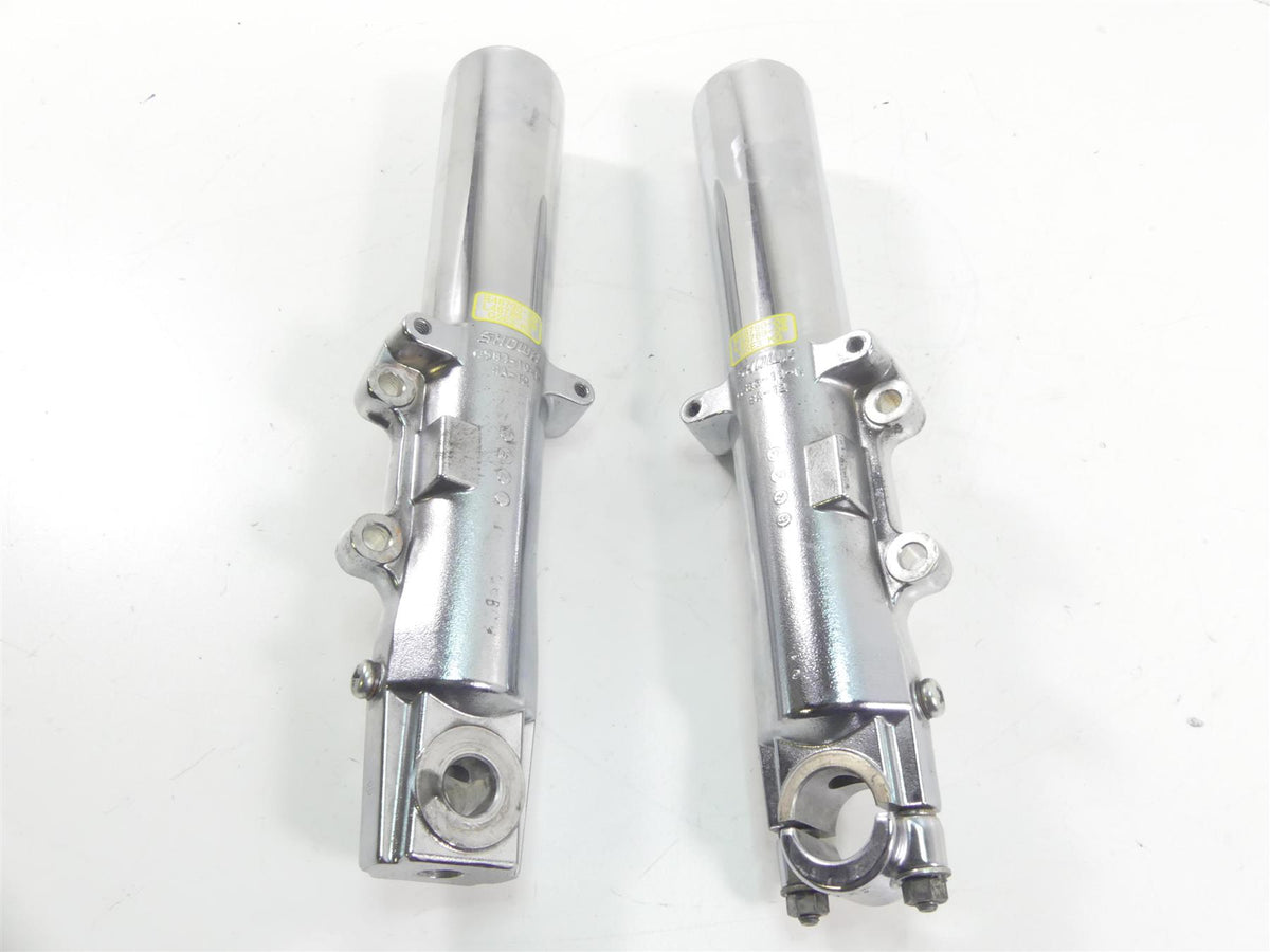 2009 Harley FLHTCU SE4 CVO E-Glide Chrome Front Fork Lower Tube Set 45500169 {{ shop.shopifyCountryName }} - Mototech271