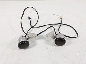 2012 Harley FLD Dyna Switchback Front Led Turn Signal Smoke Blinker Set 68972-00