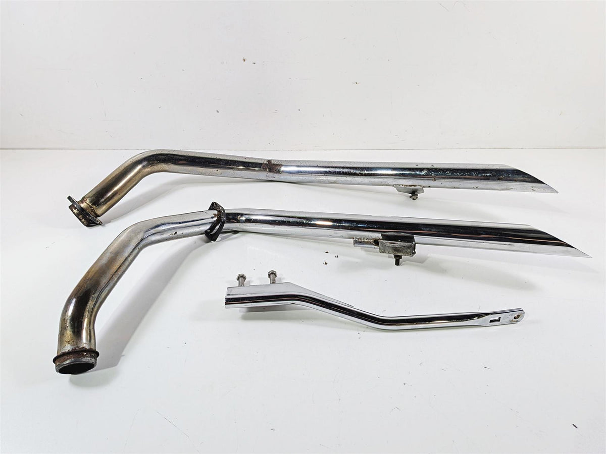 2003 Harley Sportster XL1200 Drag Pipes Slash Cut Exhaust System {{ shop.shopifyCountryName }} - Mototech271
