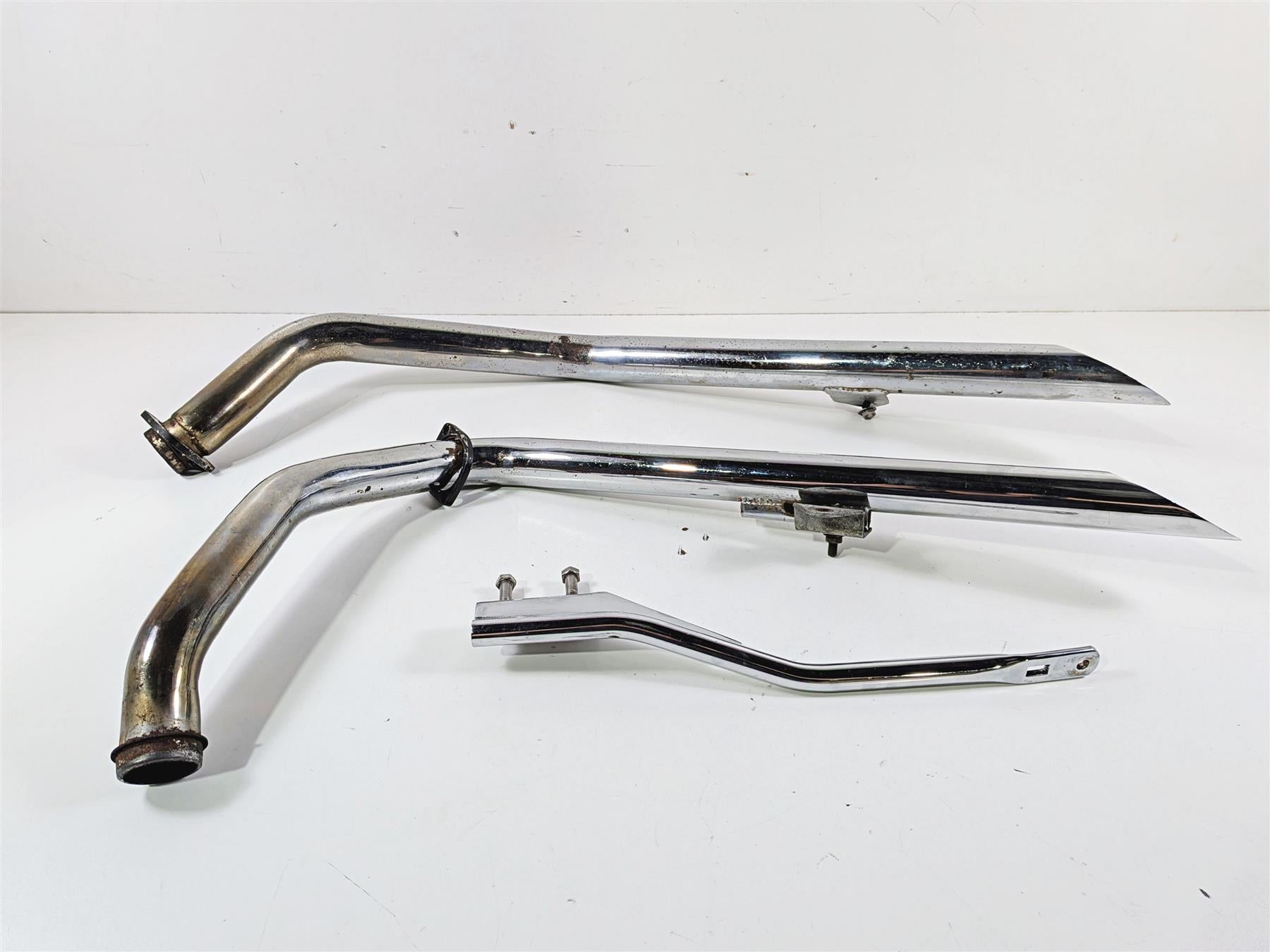 2003 Harley Sportster XL1200 Drag Pipes Slash Cut Exhaust System {{ shop.shopifyCountryName }} - Mototech271
