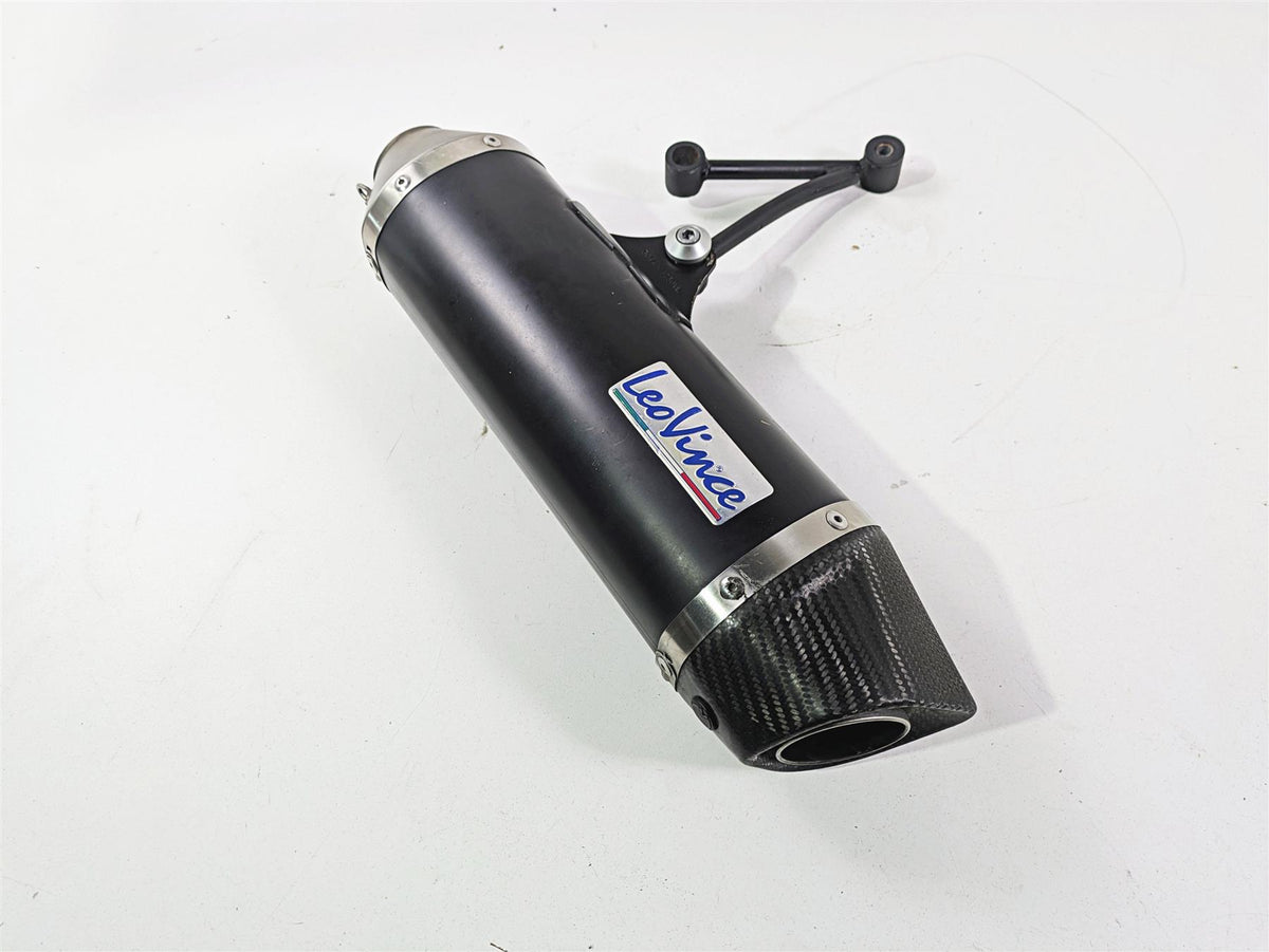Inlet 54mm 17.5" Long Left Leo Vince Universal Exhaust Pipe Muffler Silencer Can {{ shop.shopifyCountryName }} - Mototech271