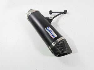 Inlet 54mm 17.5" Long Left Leo Vince Universal Exhaust Pipe Muffler Silencer Can
