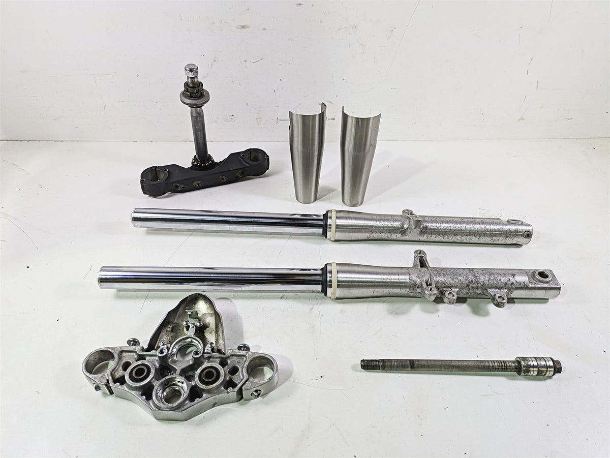 2008 Yamaha XVS1300 V-Star Tourer Front Forks & Triple Tree Set 3D8-23102-00-00 {{ shop.shopifyCountryName }} - Mototech271