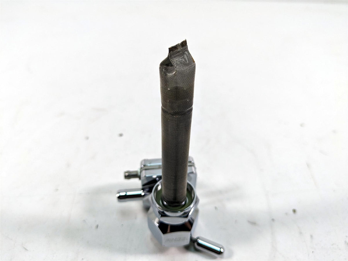 Harley Davidson Pingle Chrome Single Outlet Petcock Fuel Gas Valve 22mm 1311-CHV {{ shop.shopifyCountryName }} - Mototech271