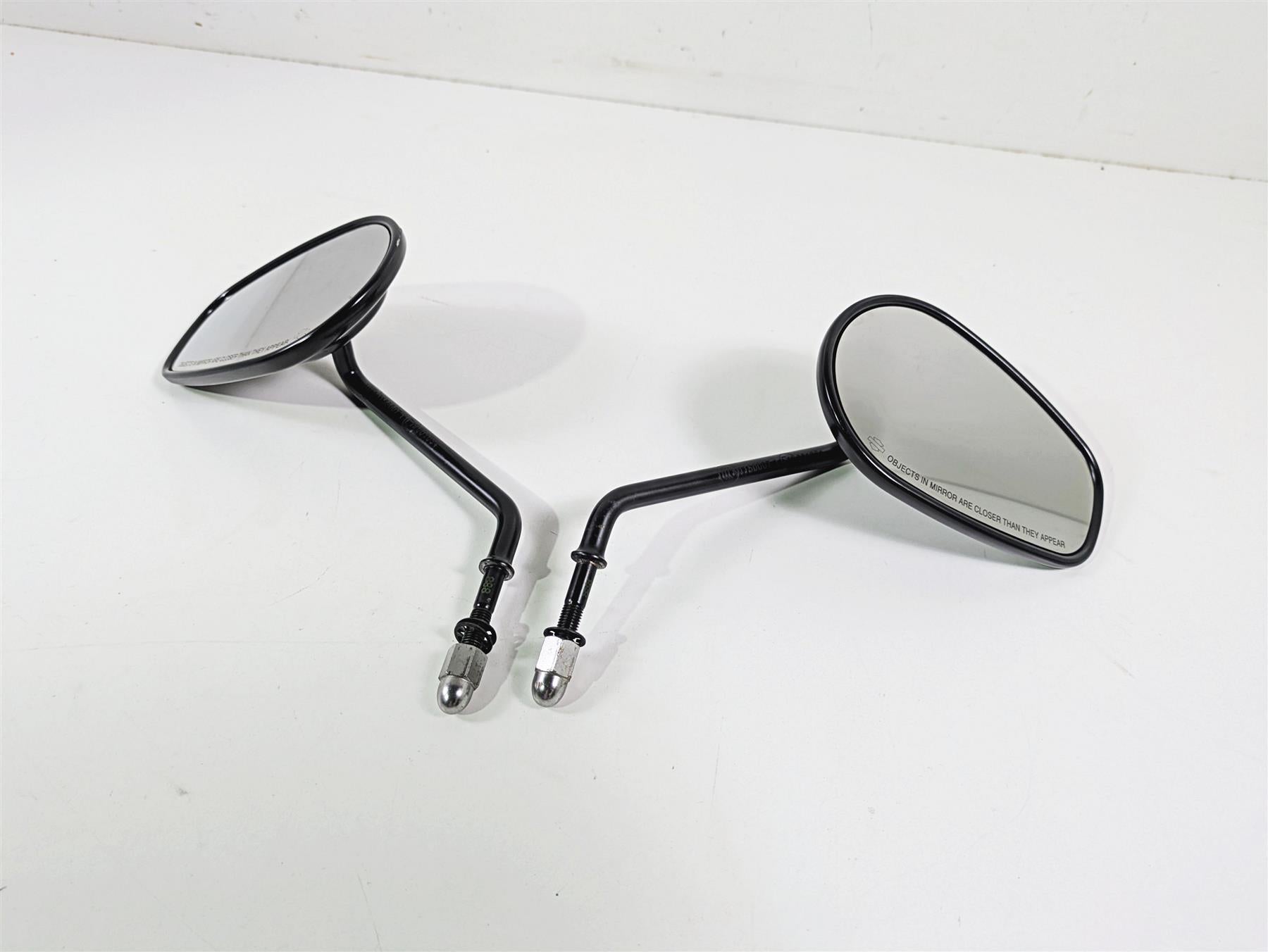 2014 Harley FXDF Dyna Fat Bob Rear View Mirror Set Black 91909-03B 91910-03B {{ shop.shopifyCountryName }} - Mototech271