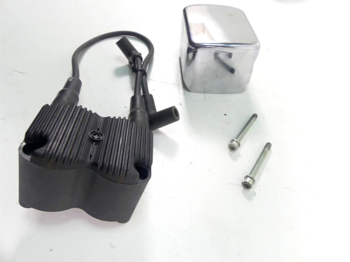 2002 Harley FLSTCI Softail Heritage Ignition Coil & Chrome Cover 31743-01 {{ shop.shopifyCountryName }} - Mototech271
