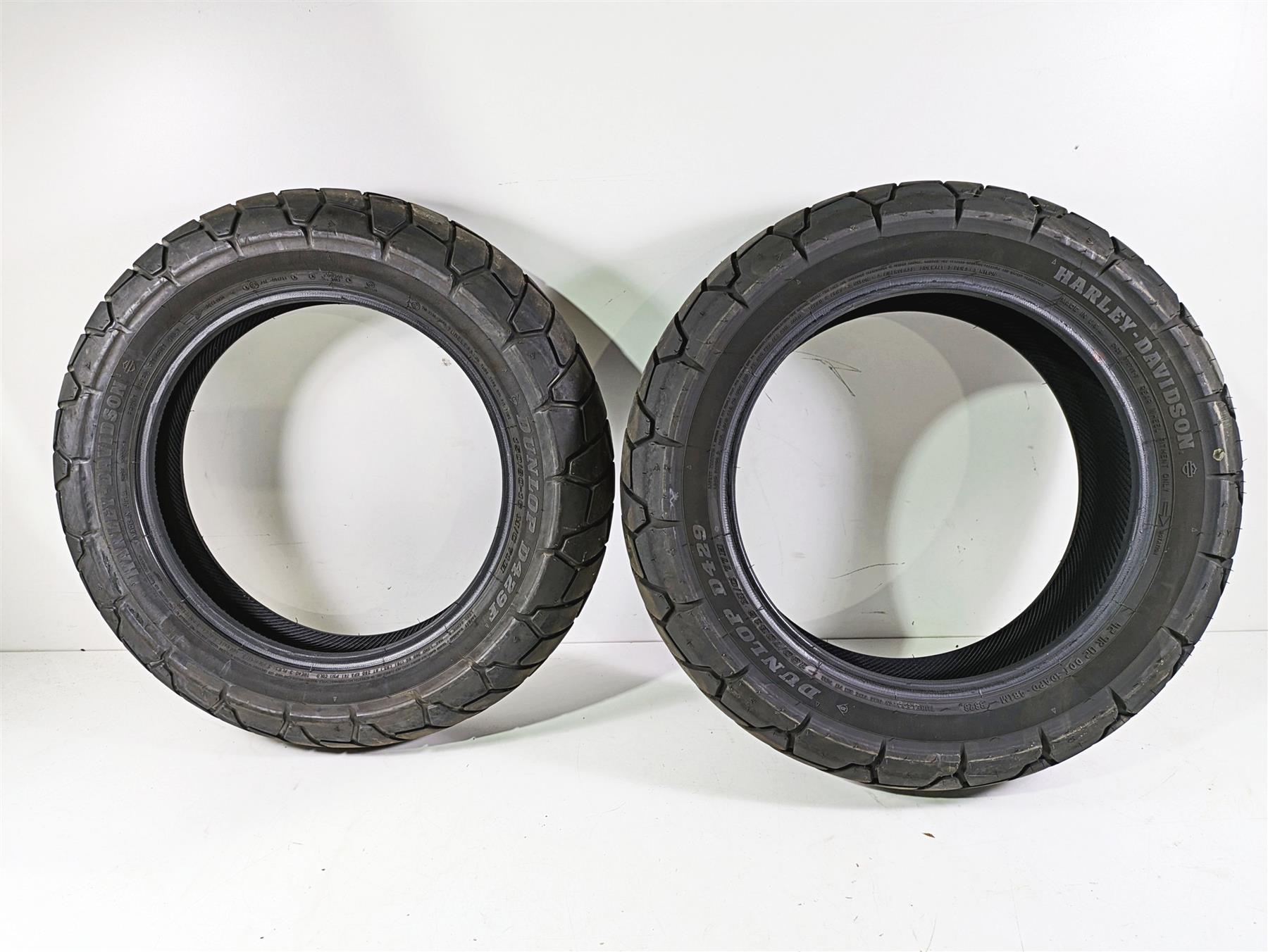 Harley Davidson Front Rear Dunlop D429 Tire Set 43100039 43200039 | Mototech271
