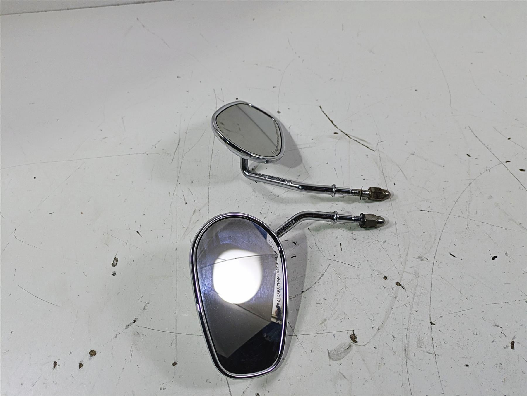 2016 Harley FLSTC Softail Heritage Chrome Rear View Mirror Set 91840-03 91845-03 {{ shop.shopifyCountryName }} - Mototech271