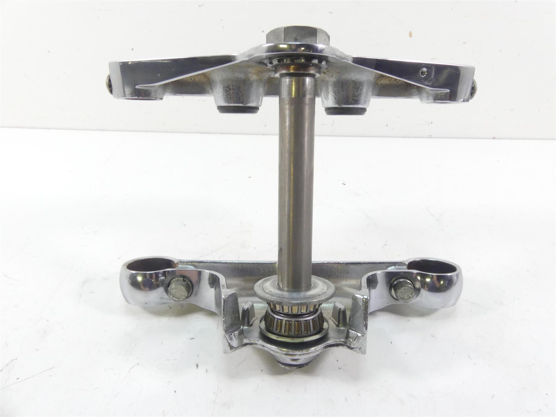 2008 Harley Softail FXSTB Night Train 41mm Chrome Triple Tree Set 45640-00A {{ shop.shopifyCountryName }} - Mototech271
