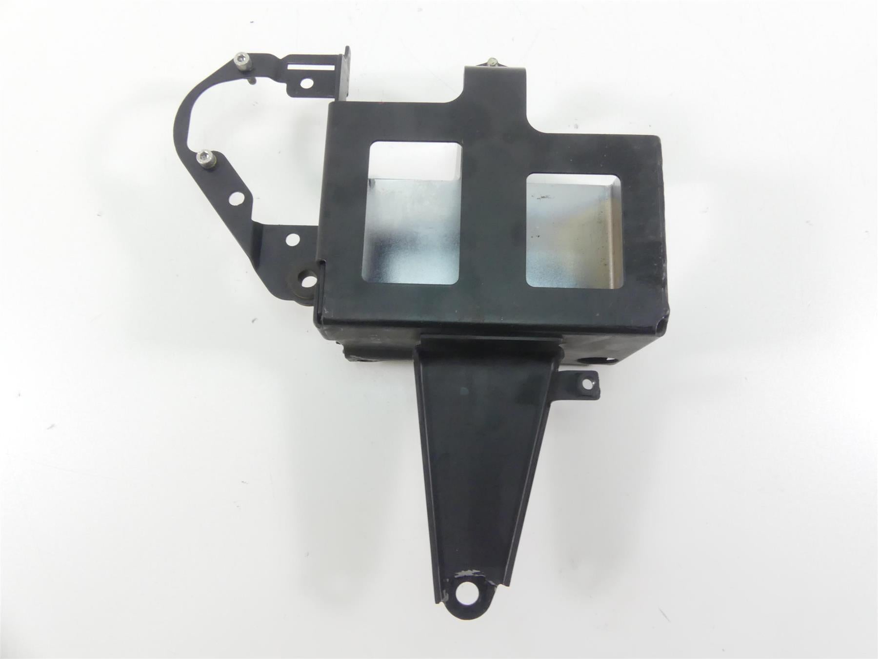2002 Triumph Bonneville America Battery Box & Chrome Cover Lid Holder A9750011 {{ shop.shopifyCountryName }} - Mototech271