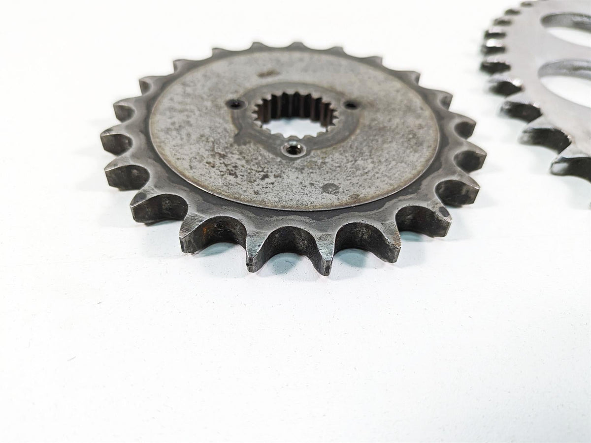 1986 Harley Sportster XLH 883 Front & Rear Drive Sprocket Set 35208-84 41470-86 {{ shop.shopifyCountryName }} - Mototech271