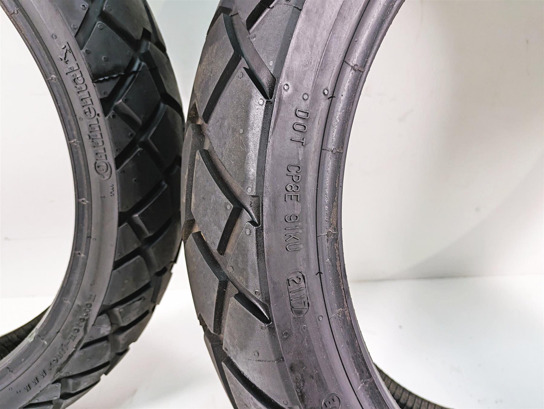 Used Front Rear Motorcycle Tire Set Continental TKC 70 120/70R17 180/55R17 -Read {{ shop.shopifyCountryName }} - Mototech271