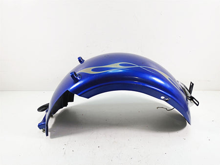 2009 Harley FXCWC Softail Rocker C Rear Fender Flame Blue Pearl Deluxe 60132-08A {{ shop.shopifyCountryName }} - Mototech271